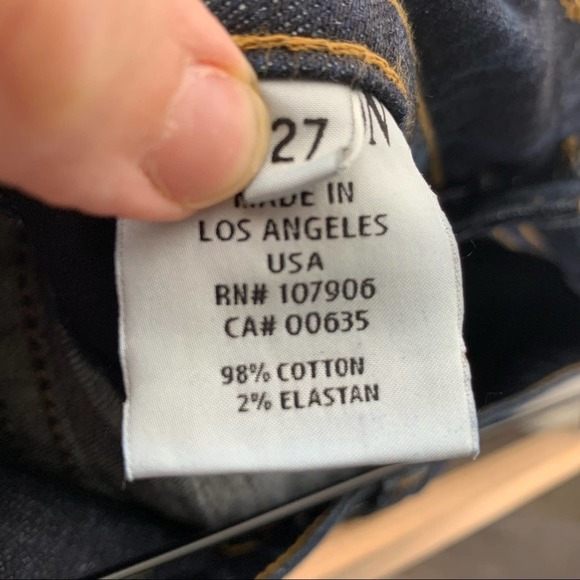 Hudson dark wash signature bootcut leg low rise five packet jeans size 27 - Picture 4 of 6